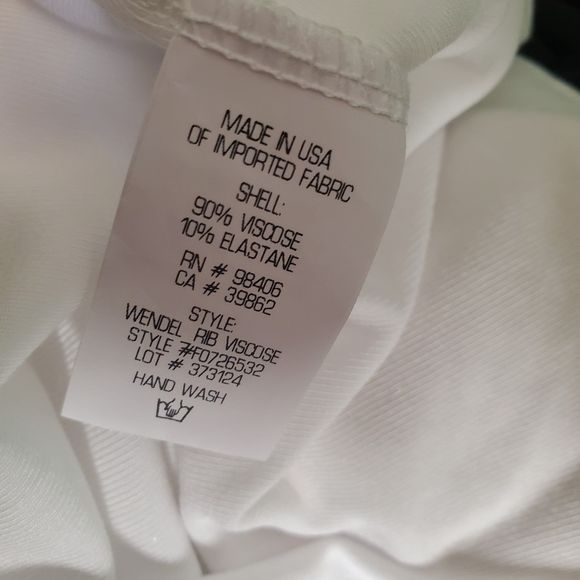 Theory Wendel White Sleeveless Turtleneck Top in Jersey Rib Knit Viscose
Sz L - Picture 11 of 11